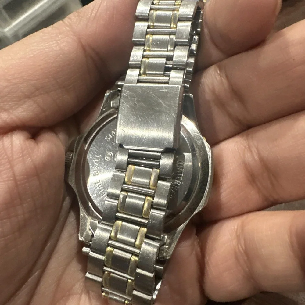 Working Guess Watch Unisex 40mm‎ Two Tone  Gold Dial Steel New Battery Fit 7in